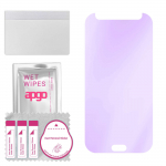 apgo Anti-Blue 9H Hybrid protective glass compatible with Samsung Galaxy A7 (2017), flexible nano glass, great replacement for tempered glass, scratch