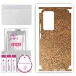 apgo Protective Skin Sticker for the back+sides compatible with Xiaomi Poco F4, Full Wrap Film, Foil, Vinyl - Pattern Rusty Copper