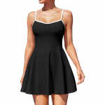 Charmleaks Women's Tennis Dress with Shorts Golf Dress Workout Adjustable Exercise Dress Activewear XS must