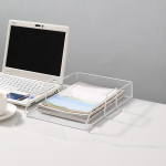 Pabeririiul A4 failihoidik Lauaarvuti korraldaja Virnastatav failiriiul Lihtsad dokumendid valge