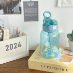 Veetass Suvine topeltjoogikass Kaasaskantav plastikust k&otilde;rretops Handy Cup Meeste ja naissoost &uuml;li&otilde;pilaste veetass 600ml sinine