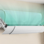 Sisset&otilde;mmatav konditsioneeri &otilde;husuunaja Universaalne otse&otilde;hu puhumise vastane deflektor majapidamisse Valge