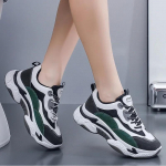 Naiste vabaajaspordijalatsid Naiste vabaaja jooksujalatsid Naistele hingav v&otilde;rgust platvorm, paeltega vulkaniseeritud jalan&otilde;ud 35