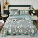 Suvine tekk Lohja Ice Silk Cool &otilde;huke tepitud tekk voodipesu Tekk pestav kliimaseade teki voodipesu komplekt 150x200cm 1Pc Quilt