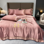 Uus Nordic Ins Pestud Suvine jahe tekk Kliimaseade &Uuml;hekordne j&auml;&auml;siidist tekk Kahekordne &otilde;huke tekk Luksuslik voodipesu 150x200cm 4pc a Set