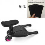 Moodne laste jalutusk&auml;ru pedaaliadapter, teine ​​laps, lisahaagis, kaksikud roller, autostop, istmega plaat