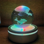 Kristallkuuli &ouml;&ouml;tuled H&otilde;&otilde;guv planeet Galaxy Astronaut 3D RGB Kuu laualamp Atmosf&auml;&auml;rilamp Lauakaunistused Lastele kingitused