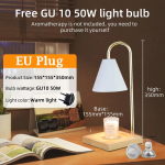 K&uuml;&uuml;nalde soojendajad lambiga, reguleeritava heledusega laualamp, atmosf&auml;&auml;riline laua-, &ouml;&ouml;kapi lamp magamistuppa, kodukaunistuse valgustus, naistele, t&uuml;drukutele, kingitused No Candle&Warm White 4000K