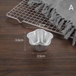 1 tk Pudingu tassi vormid Mini voldiga koogivormid Mittenakkuvad tarretisvormid Kiiresti kuumenevad alumiiniumsulamist k&uuml;psetusvormid