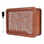 Puidust rahakast koos leti korduvkasutatava rahakarbiga Hobupank kustutatava pliiatsiga Retro hoiup&otilde;rsas, kus kuvatakse kaasaskantav rahahoiukast 1000 Doller With Pen