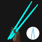 5A helendav trummipulk, helendav trummipulk, fluorestseeruv trummipulk pimeda lava jaoks