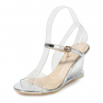 Naiste sandaalid Kristallist k&otilde;rged kontsad Gladiator l&auml;bipaistvad peokingad Kvaliteetne ristrihm Peep Toes Plus Size 10 kuld