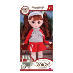 One&One Coco Girl Coco Lulu Treening Look Balli Jointed Doll, 34cm gray