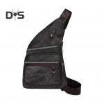 Rinnakott Kunstnahast reguleeritav rihm Unisex &otilde;lakott Retro vargusvastane mitme taskuga reisikott k&uuml;lgmine Crossbody Sling seljakott pruun