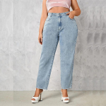 Suurus XL Naiste teksap&uuml;ksid S&uuml;gis Tume sinine Pikk Veniv ja avar Pesu Sirge 4XL Kumer daam Peen daam Denim p&uuml;ksid L helesinine v&auml;rv