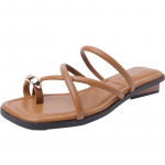 Naiste sussid, naiste suvised lameda kontsaga rooma kingad madala kontsaga sandaalid jalatsid 2024. aasta naiste gladiaator, avatud varbaga ranna naised 35 valge