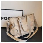 Reisikottide komplekt Kerge Suure mahutavusega koos minikotiga Veekindel K&auml;epidemega kott Naiste Preppy &Otilde;pilase koolikotid Nailonkott khaki