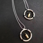 M&auml;ng Punk Cosplay kaelakee Unisex Cyberpunk Metal Retro Bullet Ripats Karneval Peo Ehted Aksessuaarid Kingitus