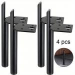 4 tk M&ouml;&ouml;blijalad Kohvilaua Jalad Metallist M&ouml;&ouml;blijalg Diivani Kapi jaoks K&uuml;lgkinnitusega Stiilis M&ouml;&ouml;bli DIY Asendusjalad