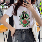 Studio Ghibli Spirited Away Harajuku Kawaii naiste T-s&auml;rk Naljakas Ullzangi T-s&auml;rk 90ndate Korea stiilis S valge