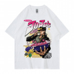 Uus moodne Jojo veider seiklus T-s&auml;rk Cool Unisex l&uuml;hikeste varrukatega Vaporwave Aesthetic Jotaro T-s&auml;rk Kujo Unisexga Graphic Tee To L