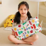 A-klassi puhtast puuvillast oapadi, puhtast puuvillast laste kaelapadi, multifilmi rahustav padja s&uuml;damik, masinpestav lasteaia nelja aastaaja padi 30*50CM