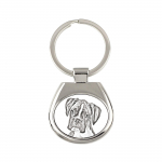 Boxer, German Boxer III - keychain with a dog, keychain with a print, personalized pendant from the Art-Dog brand