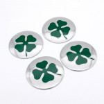 4 x Alfa Romeo Four Clover 56 mm autoratta Cetneri rummukaane katte kleebised