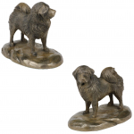 Tibetan Terrier, Tsang Apso, Dokhi Apso - dog statue, figurine for office, trophy for dog show by Art-Dog brand