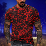 Meeste T-s&auml;rgid T-s&auml;rgid Graafiline Tekst Pool3D Printimine T&auml;nava vabaaja l&uuml;hikeste varrukatega tr&uuml;kitud r&otilde;ivad Basic L