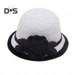 Naiste retro nokam&uuml;ts 3D lilledega kaunistus kuppel kontrastv&auml;rv l&uuml;hike &auml;&auml;rega k&uuml;lma ilmaga termiline m&uuml;ts tutvumine ostupeo peakatted must