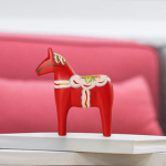 Dala hobune figuriin Rootsi kuju P&otilde;hjamaade s&uuml;nnip&auml;evakingitus kollektsioneeritav kunstk&auml;sit&ouml;&ouml; kodu Small punane