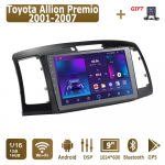 Android Carplay Auto Raadio Toyota Allion Premio 2001-2007 jaoks Multimeediam&auml;ngija Peaseade Stereo GPS Navigatsioon BT WIFI 2+32GB 1+16GB