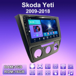 2 DIN Android-autoraadio Skoda Yeti 2009-2018 jaoks Multimeediapleier Peaseade Stereo GPS-navigatsioon WIFI 1+16GB 1+16GB