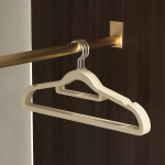 10 tk Ruumis&auml;&auml;stlik flokeeriv riidepuu T&auml;iskasvanute libisemiskindlad riided Mantlid riidepuud Kuivatamine Libisemisvastane rippuv riidekapi korraldaja