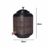 11-liitrine vaskist nikerdatud veejaotur Matka anum konteiner roostevabast terasest pott kraaniga