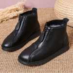 Talvised naiste poolsaapad Mood soojad emasaapad lameda p&otilde;hjaga mugavad libisemiskindlad ees t&otilde;mblukuga naiste jalatsid 40 must