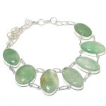 Natural Fluorite Gemstone Handmade 925 Sterling Silver Jewelry Necklace 18 g1w94