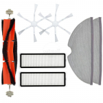 Tarvikud Xiaomi MI Robot Vacuum Mop 2 / 2 Pro+ STYTJ02ZHM tolmuimeja varuosade vahetuskomplekt, peahari, harjakate, filtrid, mopilapid Kit 2