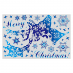 Christmas Window Clings Kleebised Christmas Snowflake Window Cling Kleebised Klaasile sinine