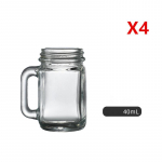 4 tk. partii mini-klaaskokteil Mason jar Party Glamuursed veiniklaasid naiste klaasn&otilde;ud s&uuml;gavpomm smuuti mahlatops Dropshipping 4 Pcs Set 40ml