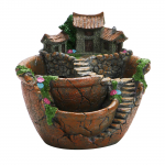 Loominguline mahlane lillepoti simulatsioonimaja Loominguline isiksus V&auml;ikese aia mahlaka lillepoti ornament One Size kuld