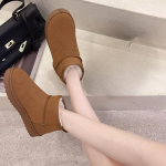 Uus Lumisaapa Stiil L&uuml;hikesed Mini Talvised Lambanahast Saapad Naistele Veekindlad Naturaalsest Villast Pahkluusaapad Karusnahaga Vooderdatud Pahkluu Soojad Siledad Kingad 41