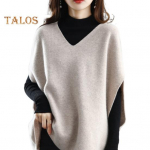 Naiste kudumine vest V-kaelusega varrukateta kudumistopid, &uuml;hev&auml;rvilised, vabalt istuvad hingavad vabaaja kudumid igap&auml;evane kandmine veinipunane v&auml;rv