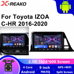 Android 12 autoraadio Toyota CHR C-HR 2016 2017 2018 2019 2020 GPS-multimeediumivideopleier Auto Stereo Carplay DVD jaoks 4 core 1GB+32GB carplay