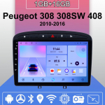 Android Carplay autoraadio Peugeot 308 308SW 408 2010-2016 multimeediumipleieri peakomplekt Stereo GPS-navigatsioon BT WIFI 2+32GB 1+16GB must