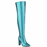 Moodne mood &uuml;le p&otilde;lve k&otilde;rged saapad naiste kingad 2024 talvised reiek&otilde;rged saapad seksikad sinised rohelised peotantsukingad daamid suured suurused 48 34 taevasinine v&auml;rv