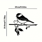 Bird on Branch terassilueti seinakunst Elegantne metallist v&auml;likaunistus koduaeda, &otilde;ue ja sise&otilde;uele &ndash; ideaalne s&uuml;nnip&auml;evakingitus beež