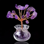 Mini puu kristallkivi mini vaas auto t&ouml;&ouml;laua lauaplaadi kaunistus raamaturiiul sise&otilde;u kodu kaunistused