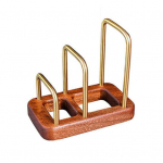 K&ouml;&ouml;gil&otilde;ikelaua rack puidust alusega, mitmekihiline disain, stabiilne potikaane hoidja, k&uuml;psetusvormide hoiukorraldaja A